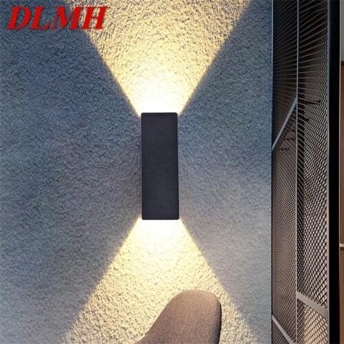 DLMH Modern LED Wall Lamps Fixture Creative Black Decorative Sconces Light For Home Bedroom Corridor
