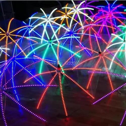 Belly Dancing LED Luminous Umbrella For Women Men Dance Stage Props As Favolook Gifts Wedding Decarations