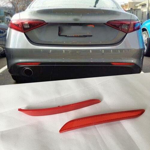 PP Material Bumper Guard Strips Rear Lip Diffuser Spoiler for Alfa Romeo Giulia Standard 2016-2018 Auto Car Sport Styling