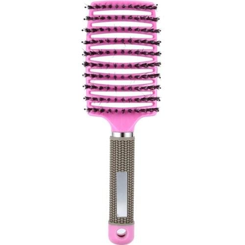 Women Hair Scalp Massage Comb Bristle & Nylon Hairbrush Wet Curly Detangle Hair Brush for Salon Hairdressing Styling Tools