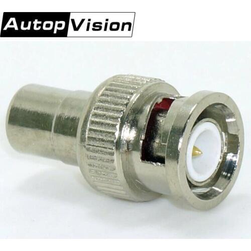 500pcs/Lot BNC Male to RCA Female Adapter BNC Connector For CCTV System