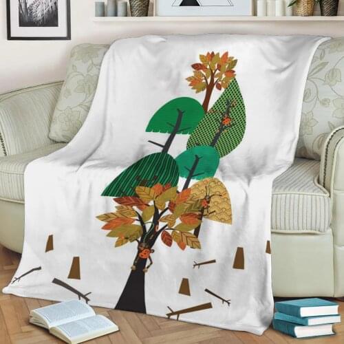 Africa Flannel Throw Blanket 3D Printed Keep Warm Sofa Child Blanket Home Decor Textiles Dream Family Gift