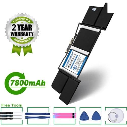 LOSONCOER Battery 7800mAh A1820 For Apple Macbook Pro 15'' Touch Bar A1707 2016 2017 Year MLH32CH/A MLW82CH/A EMC3072 EMC3162
