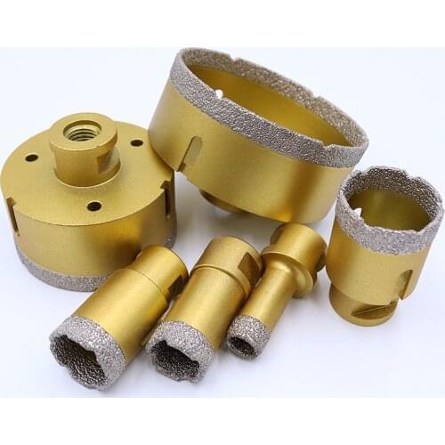 Dry or wet Brazed diamond hole saw granite drill bit M14 diamond hole saw for marble 68mm drilling 1pcs