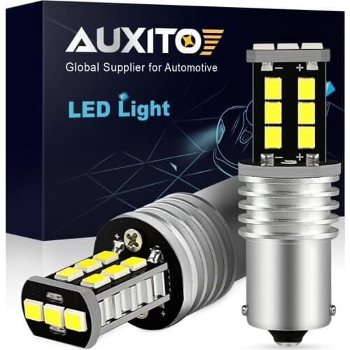 2x BA15S P21W 1156 Car LED Bulbs For VW Passat B5 B6 Golf 4 2001-2010 Canbus Auto Lamp LED Reverse Lights Error Free 12V 6000K