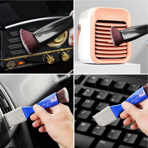 Car Wash&Maintenance Interior Air Conditioner Air Outlet Cleaning Dust Removal Brush Cleaning Tool Brush
