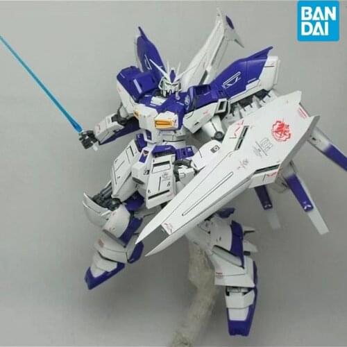 Bandai Gundam Anime Mg 1/100 Robot Gunpla Assembled Series Rx-93-2 Hi-v Manatee Action Decoration Model Figureals Gift Toys
