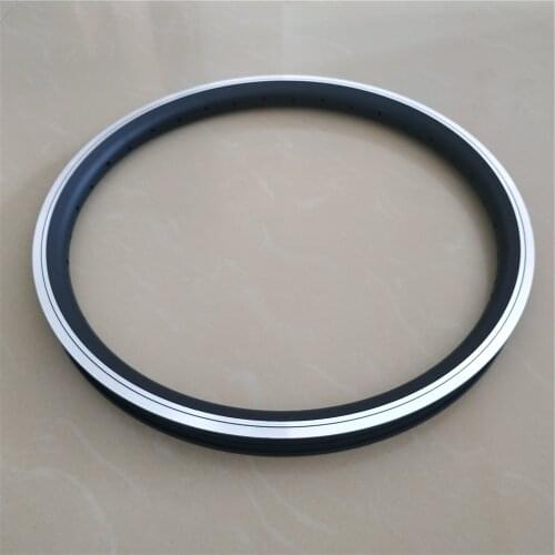 Electric Bicycle 20 Inch 406 Rim Widen and Heighten 12g Plug 36 Hole Double Layer Black V Brake Bike Ring