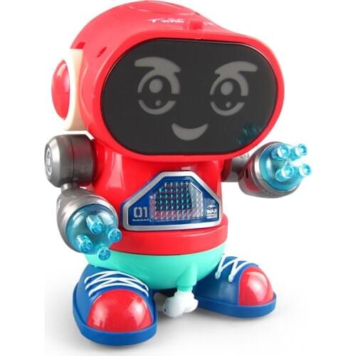 Smart Dancing Robot Electronic Walking Toys With Musical & LED Lighting Intelligent Kids gift