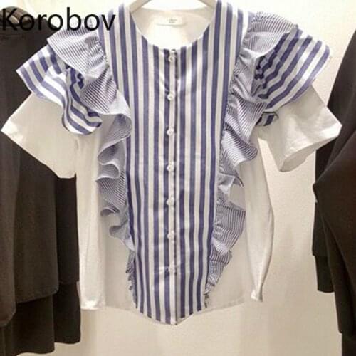 KOROBOV Short Sleeve Shirts For Women