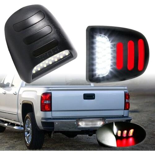 RED OLED Neon Tube LED License Plate Light Lamp Error-free 1999-2013 for Chevy Silverado Avalanche OEM:37Z-13550-A F37Z-13550-AA