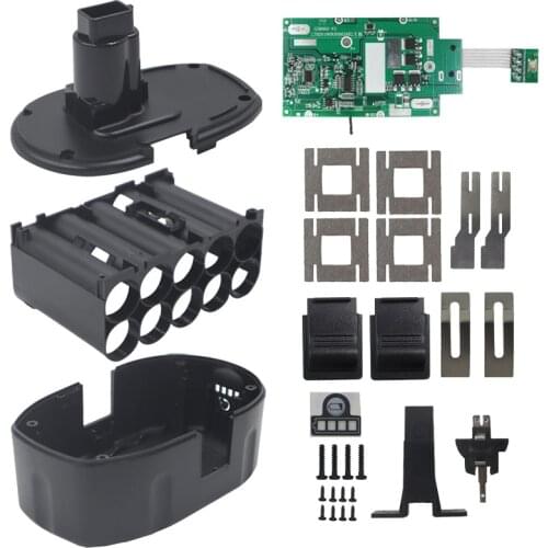 DC9096 Li-ion Battery Plastic Case (no battery cell) PCB Charging Protection Circuit Board replace for Dewalt 18V nickel Battery