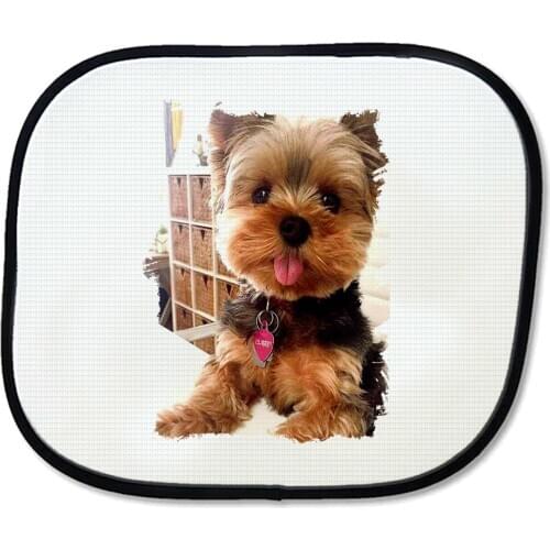 MERCHANDMANIA YORKSHIRE dog sunshade very MONO side windows car accessory flexible gift custom offer