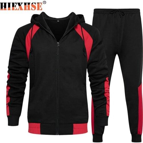 Sets Men Jacket+Pants High Quality Autumn Fashion Casual Home Soild Two-Piece Tracksuit Trendy Sportswear Jogger Set Men