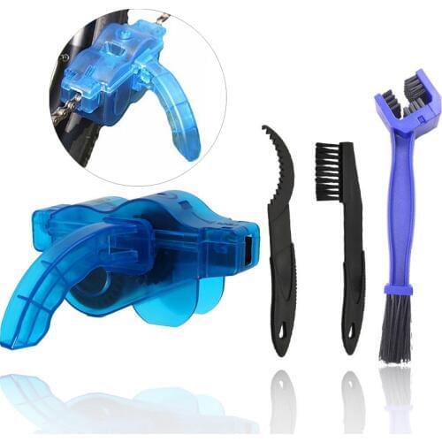 MTB Road Bicycle Chain Wash Tool Kits Portable Bike Chain Cleaner Machine Scrubber Brushes for Motorcycle Chain Mountain Bike