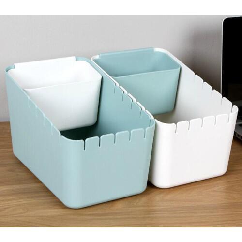 Desktop sorting bin household living room dry and wet separating bin sorting paper basket creative sorting bin