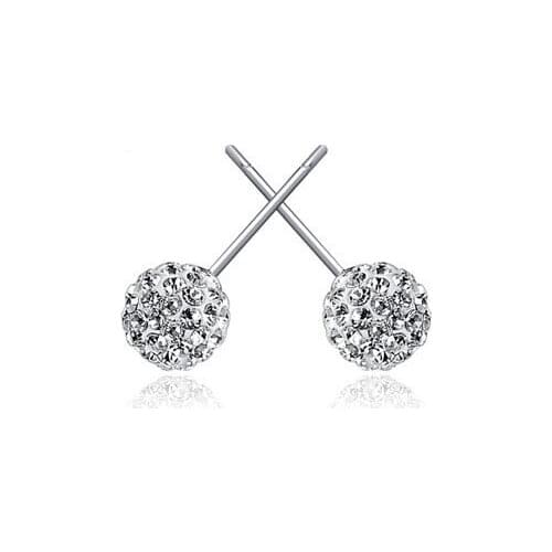 New Hot Fashion 925 Sterling Silver Round Temperament Earrings for Women Girls Gift Fashion Statement Jewelry