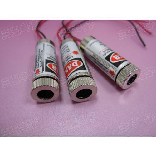 NEW 650 nm 5 mw red dot laser module Adjustable focal length 3 v ~ 5 v input