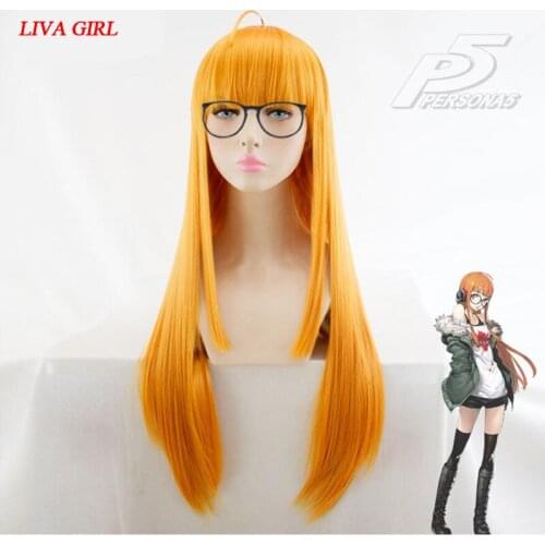 LIVA GIRL NEW High quality Futaba Sakura Cosplay Wig persona5 Costume Play Wigs Halloween Costumes Hair free shipping