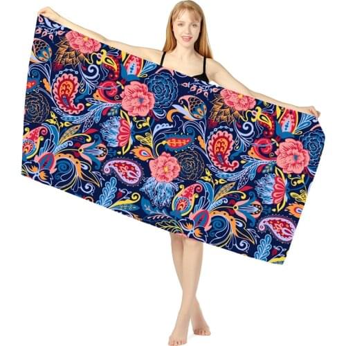 Bath towel double faced velvet beach towel superfine fiber quick drying water absorption holiday swimming pool portable 2021NEW