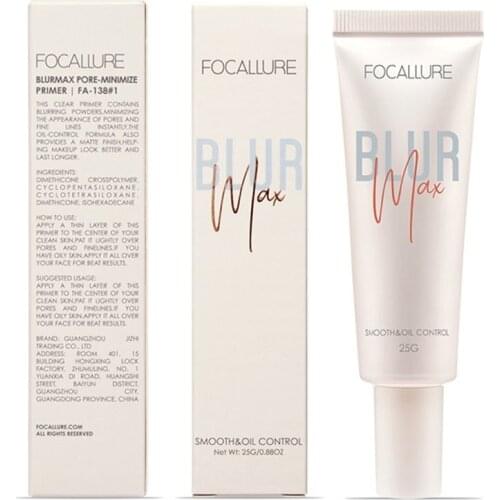 FA138 Pore-Blurring Primer Smooth Skin Surface Oil-control Facial Makeup Face Base Clear Gel Primer Pore-minimize Primer