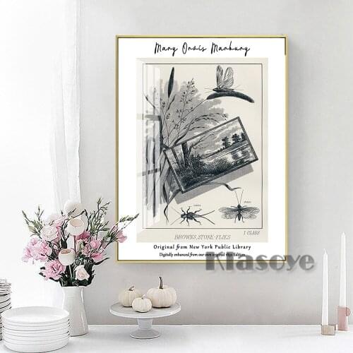 Mary Orvis Marbury Exhibition Retro Poster Abstract Illustration Modern Wall Art Bedroom Home Decor Canvas High Quality Painting