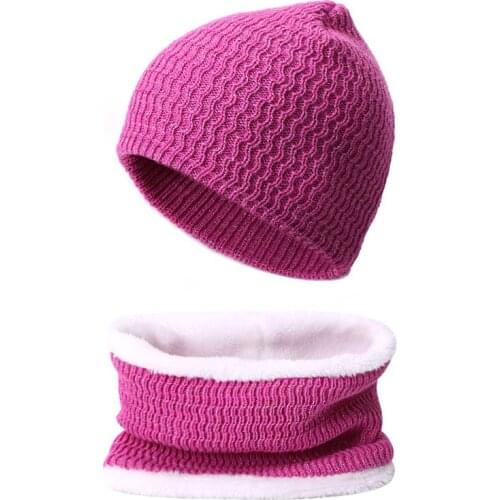 Scarf Hat Winter Beanies Soft For Mens Black Warm Breathable Knitted Winter Hat Two-Piece Warm Mens And Womens Knitted Hats