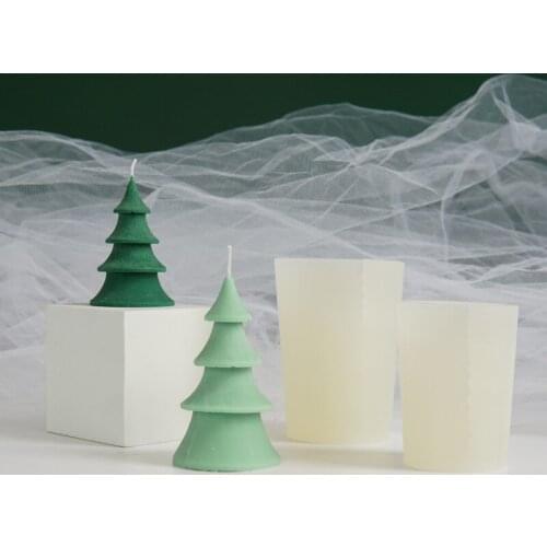 3D Small Tree Silicone Candle Mold DIY Candle Making Tool Simple Modern Style Scented Mold Manual Crafts Decoration Supplies