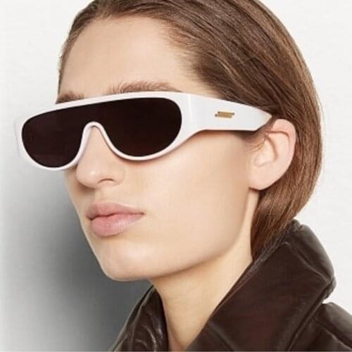 Vintage One Piece Small Shield Sunglasses For Men Luxury Brand Gradient Sun Glasses Women New Fashion Sexy Shades Ins Hot Shades