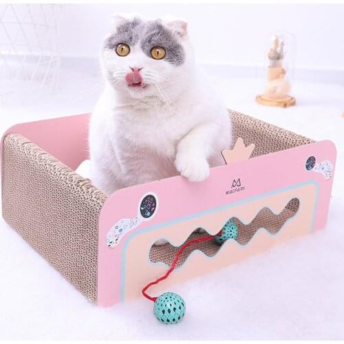 Cat Products Cat Scratch Board Bell Sounding Cat Toy Interactive And Exquisite Ball Built In Cat MINT Exclusive Cat Little Home