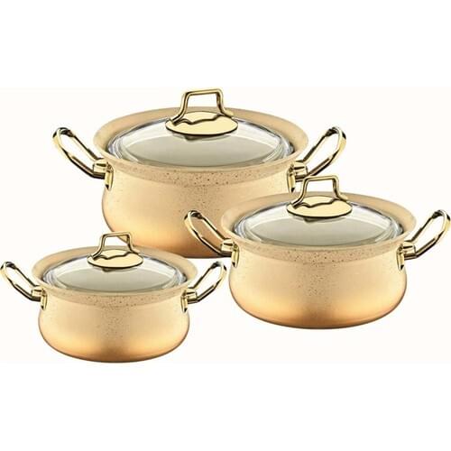 OMS Granite 6 Piece Buckets, Set Cream 3047