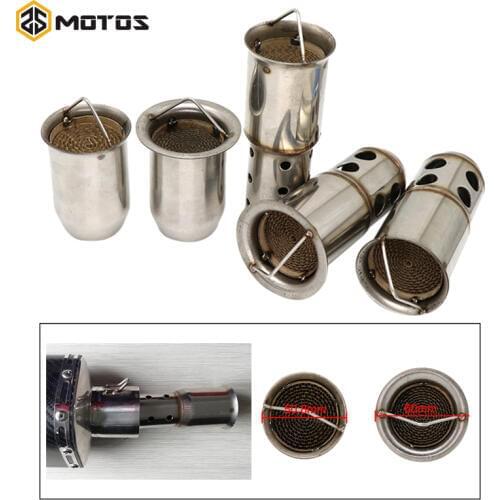 ZS MOTOS Real Catalyst DB Killer 51MM/60MM For Motorcycle Exhaust Muffler Pipe DB killer Silencer Noise Sound Eliminator