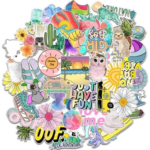 10/30/50 Vsco Graffiti Sticker Suitcase Laptop Guitar Helmet Waterproof Decoration Toy Wholesale