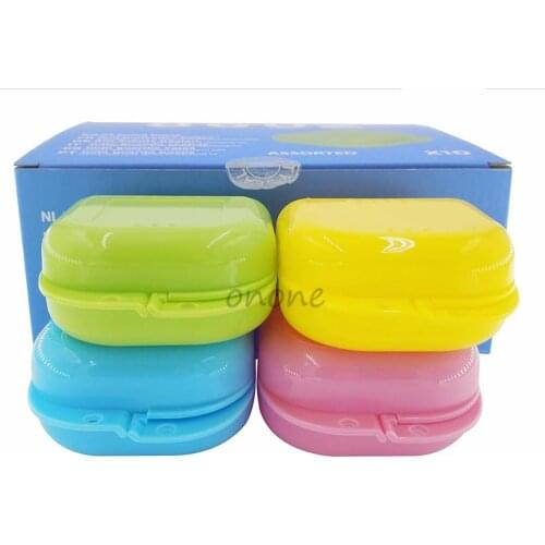 10 pcs Denture Storage Box Holder Box Storage Box Dental Tools High Type