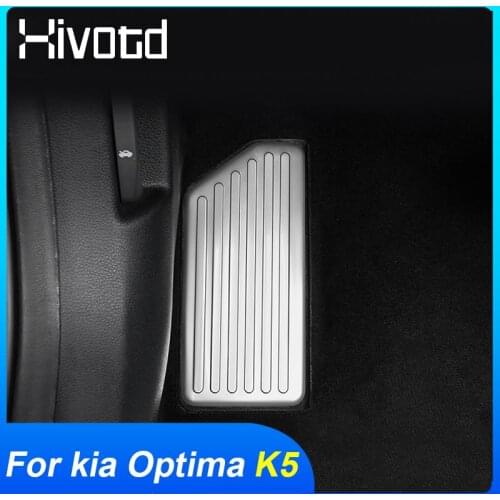Hivotd For Kia Optima K5 dl3 2020 2021 Accessories Stainless Steel Rest Pedal Cover Car Foot Rest Pedal Interior Modification