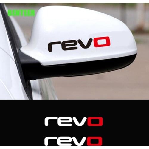 2pcs Car Revo Rearview Mirror Sticker For Volkswagen Golf6 Golf7 Polo Sagitar B6 R36 B7L CC Touran Passat B8