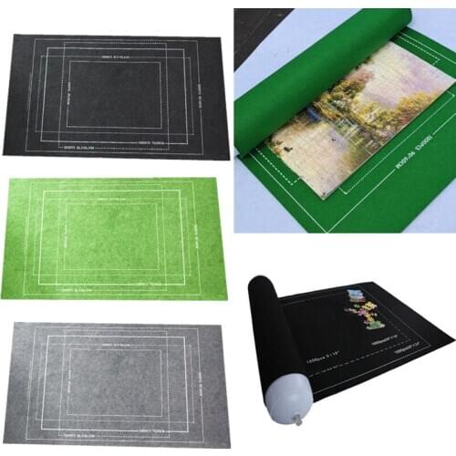 Environmental Friendly Jigsaw Puzzle Roll Mat Puzzle Storage Puzzle Saver For Storage Jigsaw Puzzles Up to 1,500 Pieces