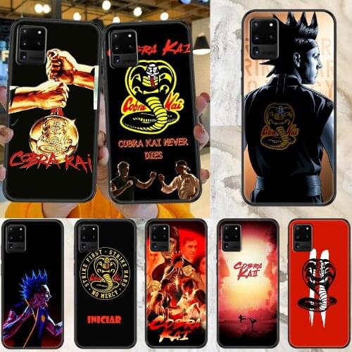 Cobra kai tv Phone case For Samsung Galaxy Note 4 8 9 10 20 S8 S9 S10 S10E S20 Plus UITRA Ultra black silicone bumper fashion