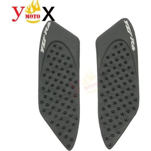 For Yamaha YZF-R6 R6 2006 2007 06 07 Motorcycle Fuel Gas Stickers Knee Grips Rubber 3M Tank Side Decals Traction Pad Protector