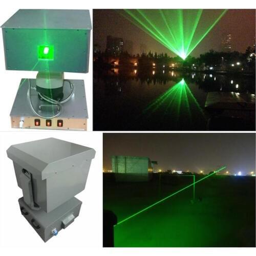 Flightcase+Outdoor Waterproof Moving head laser light Green 5W Skymark 40k big laser show, IP52 fountain, laser advertise