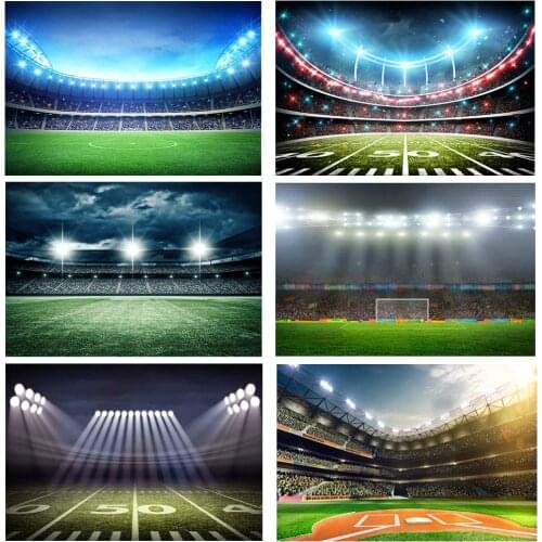 Football Soccer Field Sports Board Photography Background Child Portrait Photocall Photo Backdrops Photographic for Photo Studio