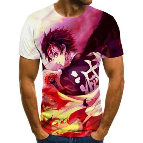 3d T-Shirts Demon Slayer Kimetsu No Yaiba Men Clothing Women 3D print Short Sleeve Tees Fashion Casual Summer t shirt Streetwear