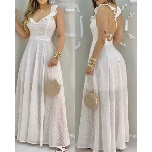 GILIPUR White Summer Dresses