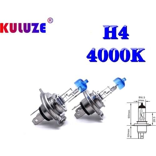 KULUZE Car Light 12V H1 H3 H4 H7 H8 H9 H11 9005 HB3 9006 HB4 9012 Auto halogen lamp bulb Fog Lights 55W 4000K Headlights Lamp