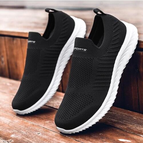 Lightweight Men Sneakers Breathable Couple Jogging Shoes Non-slip Men Walking Casual Shoes Wear-resistant Men Running Shoes