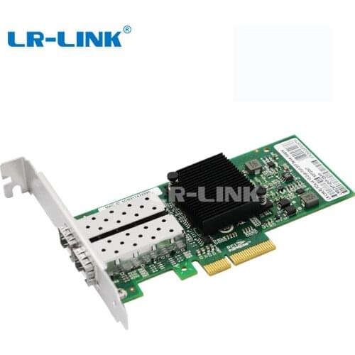 LR-LINK 9712HF-2SFP Dual Port Gigabit Ethernet Fiber Optic lan network card 1Gb PCI-E network Adapter Intel I350-F2 Compatible