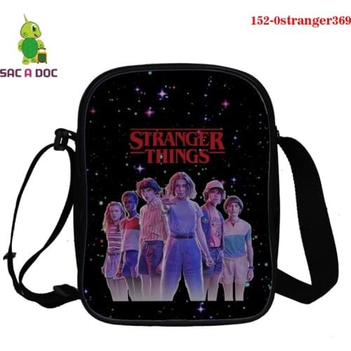 Fashion Kawaii 3D Stranger Things Print Mini Messenger Bag Women School Crossbody Bag Girls Stranger Things Women Shoulder Bags