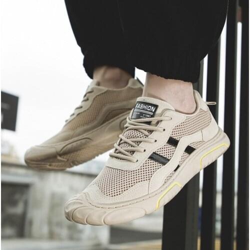 Mens shoes sports shoes trendy shoe breathable mesh shoes running shoes large size sports shoe comfortable walking casual shoes