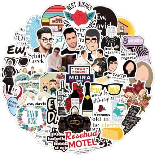 10/50PCS Schitts Creek Stickers Laptop DIY Motorcycle Luggage Guitar Bike Skateboard Car Graffiti Sticker Kid Classic Toys