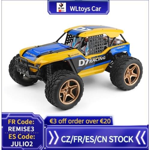 Original Wltoys 12402-A D7 1/12 RC Car 2.4G 4WD 550 Motor Desert Buggy Crawler 45Km/h Off-Road All Terrain Remote Control Car